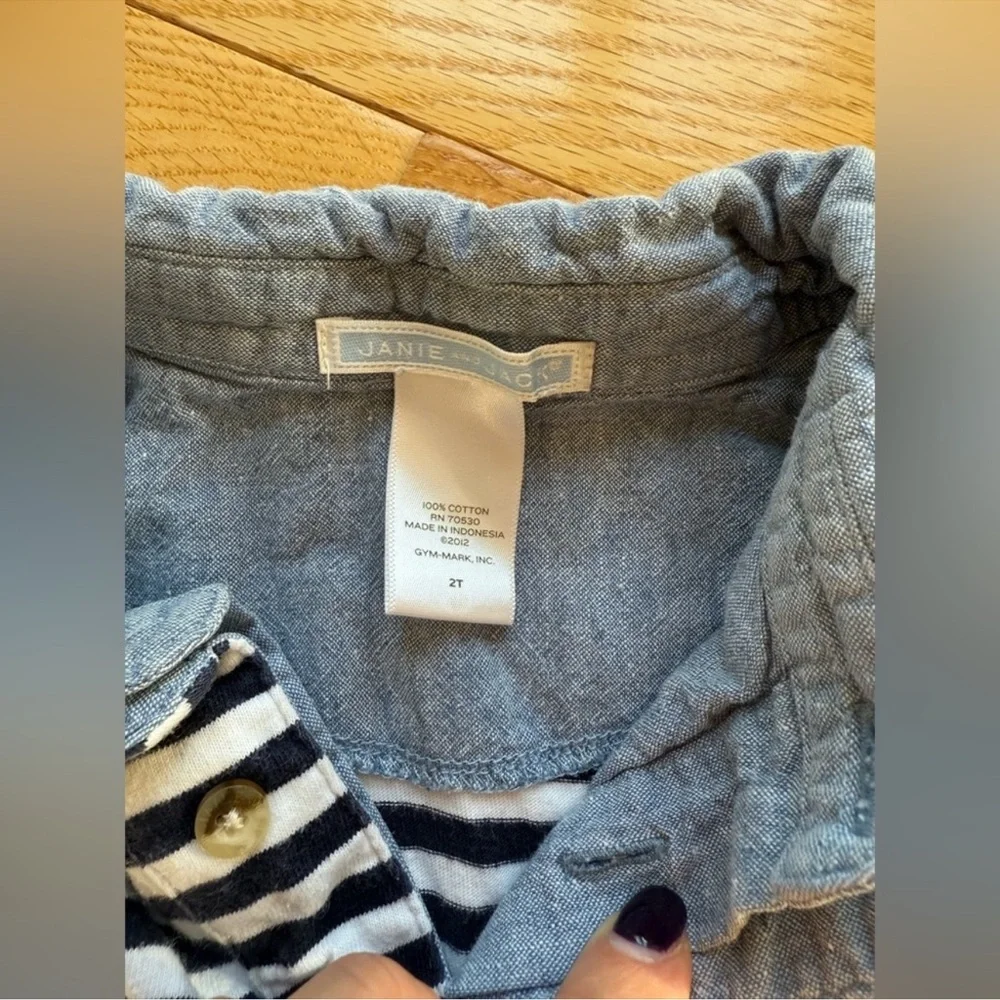 Janie and Jack striped polo